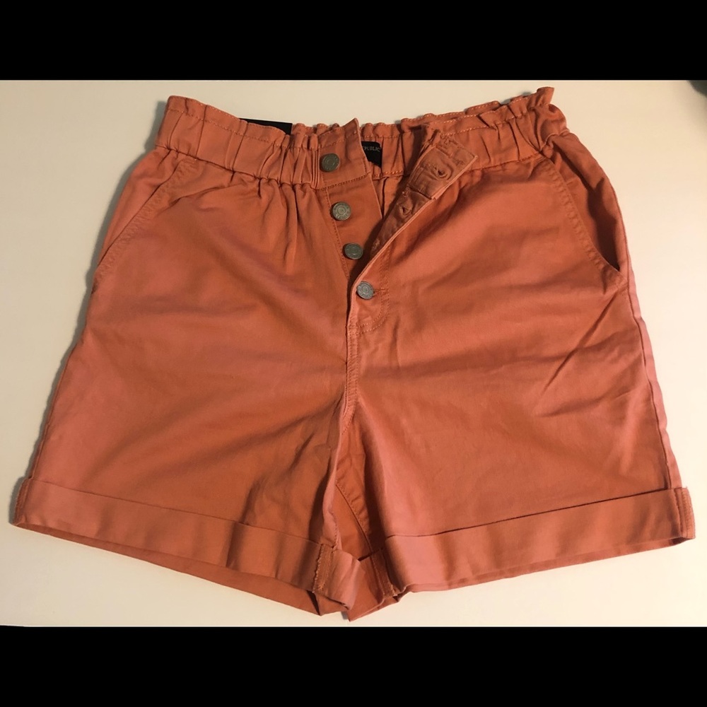 Paperbag Pull-On Button-Fly Short - 5 inch inseam